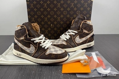 high x top Durable Air Jordan 1 107 OFF-WHITE 5424 1110